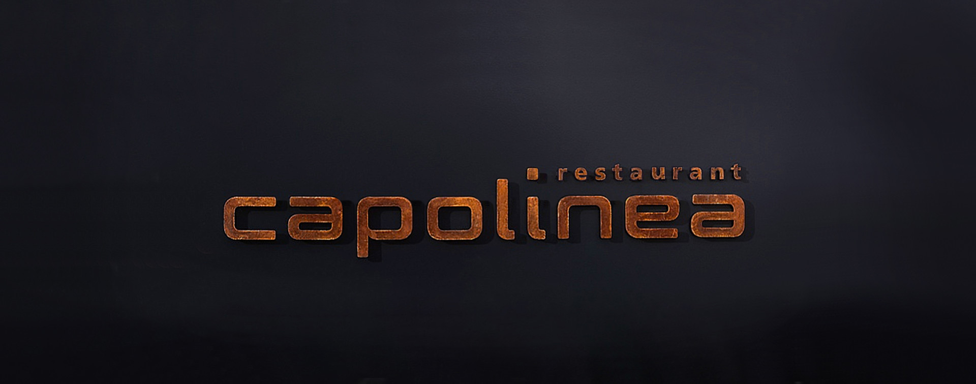 Fassadenbeschriftung Restaurant Capolinea - scanu communications